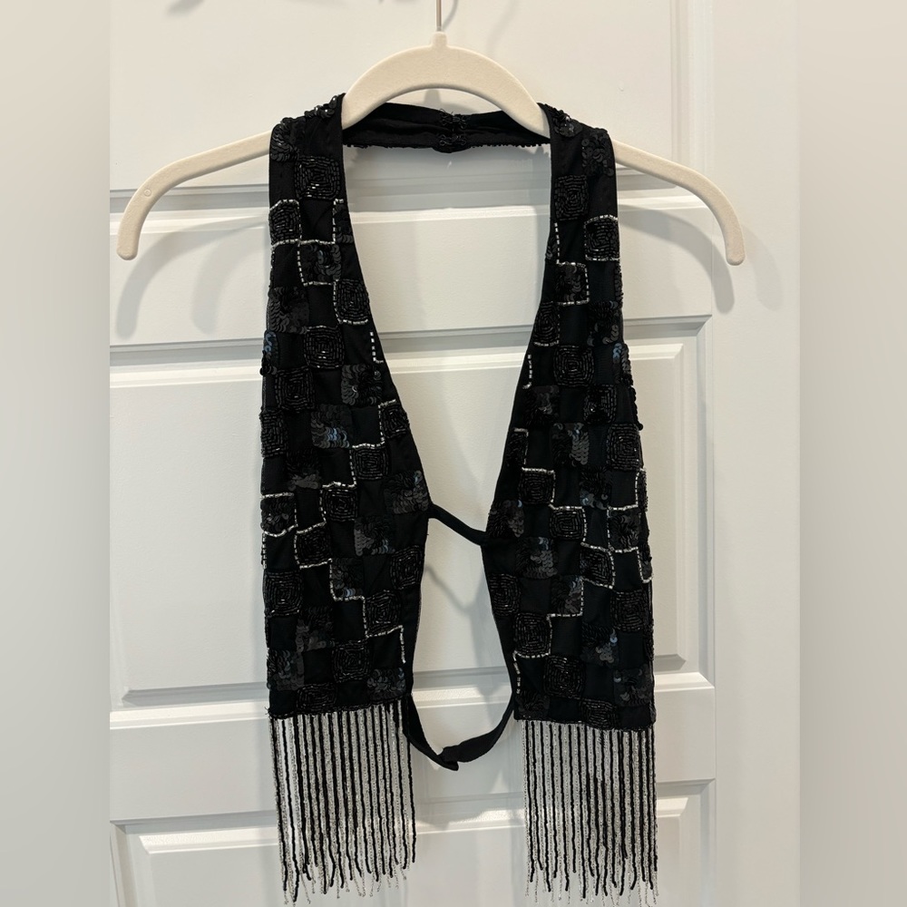 NWT Nasty Gal Beaded Festival Top